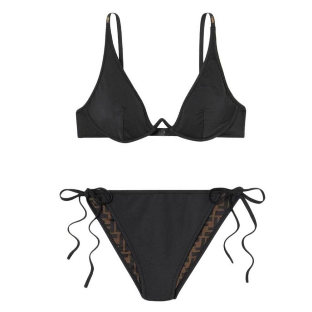 FENDI FF logo reversible underwire bikini set - Picture 2 of 5